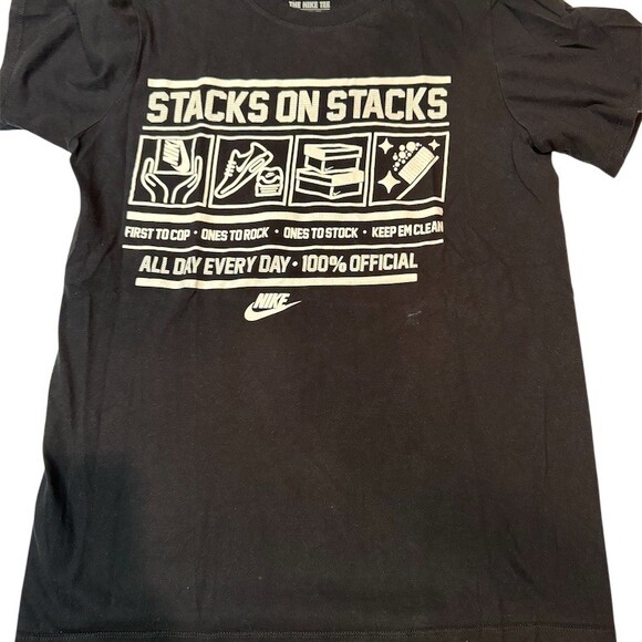 Nike Other - Nike T-Shirt Mens Small Black Sneakerhead Graphic Print Crew Neck